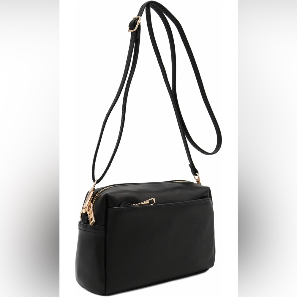 NWOT Black crossbody camera bag